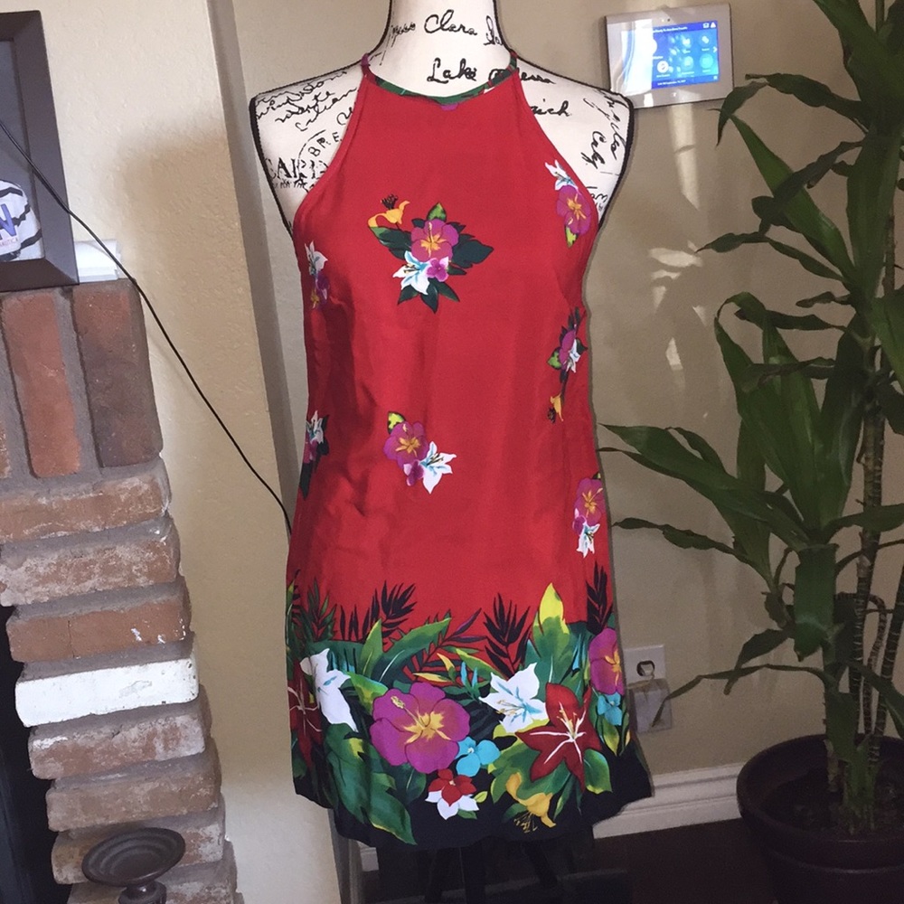 Samer floral dress color red